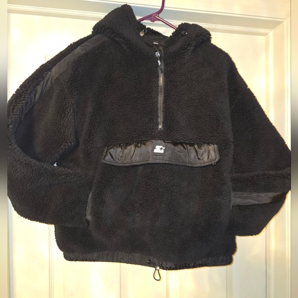 NWT Black Label Starter 1/4 Zip Sherpa Pullover Hoodie - Picture 6 of 10